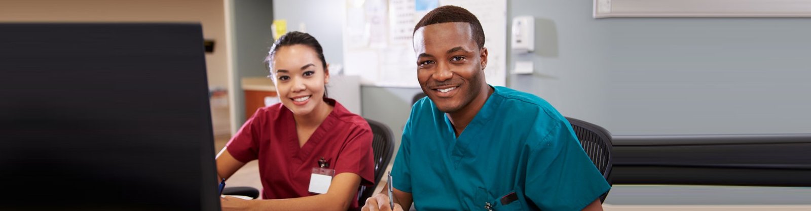 nurses smiling